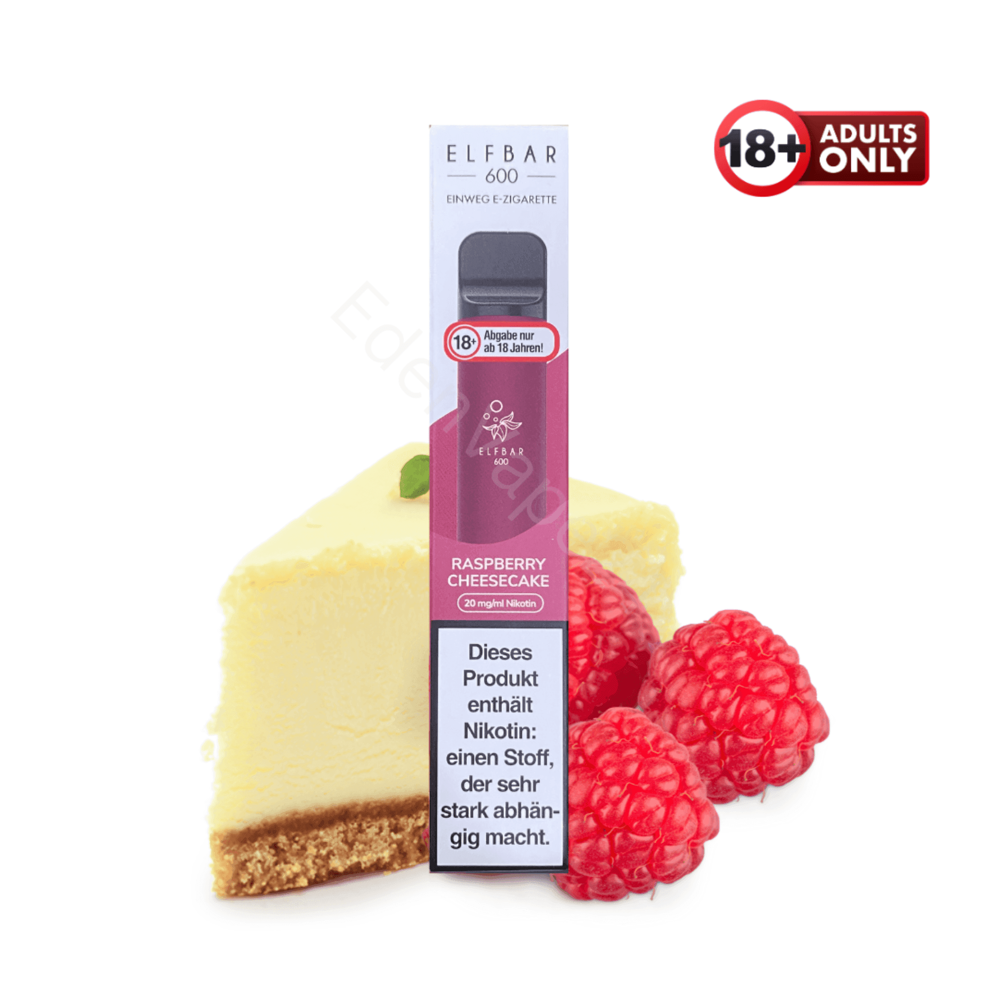 Elfbar 600 - Raspberry Cheesecake - EdenVape24